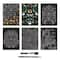 Brea Reese™ 9" x 12" Fall Florals Scratch Art Paper Pad
